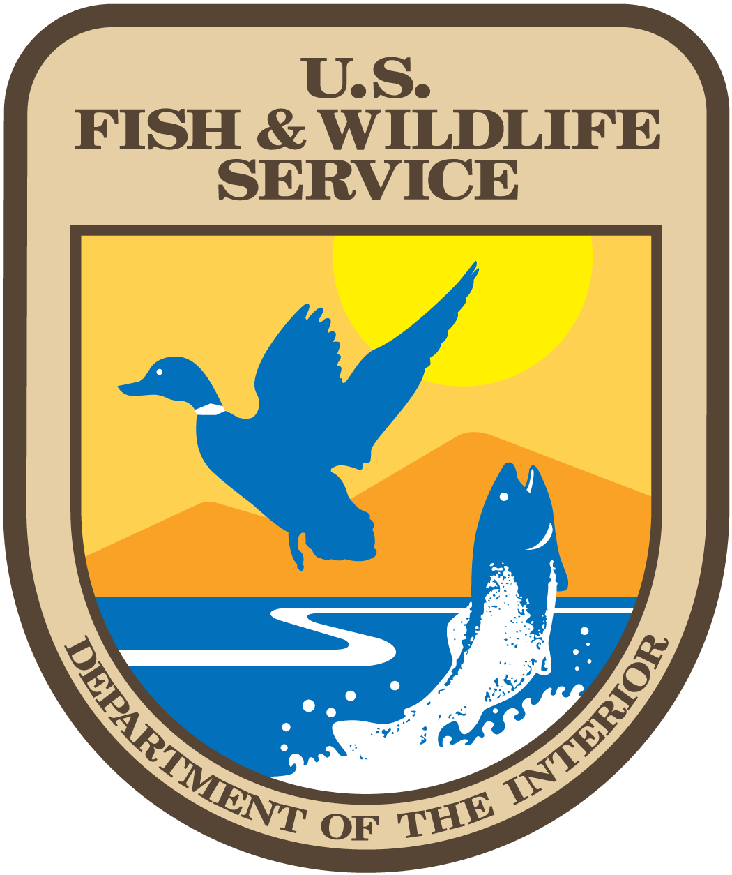 United States Fish and Wildlife Service Logo.